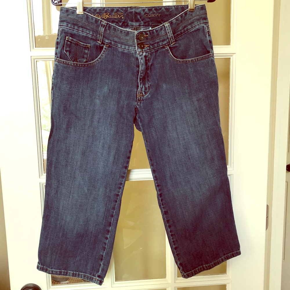 Eddie Bauer curvy cropped jean SZ 8